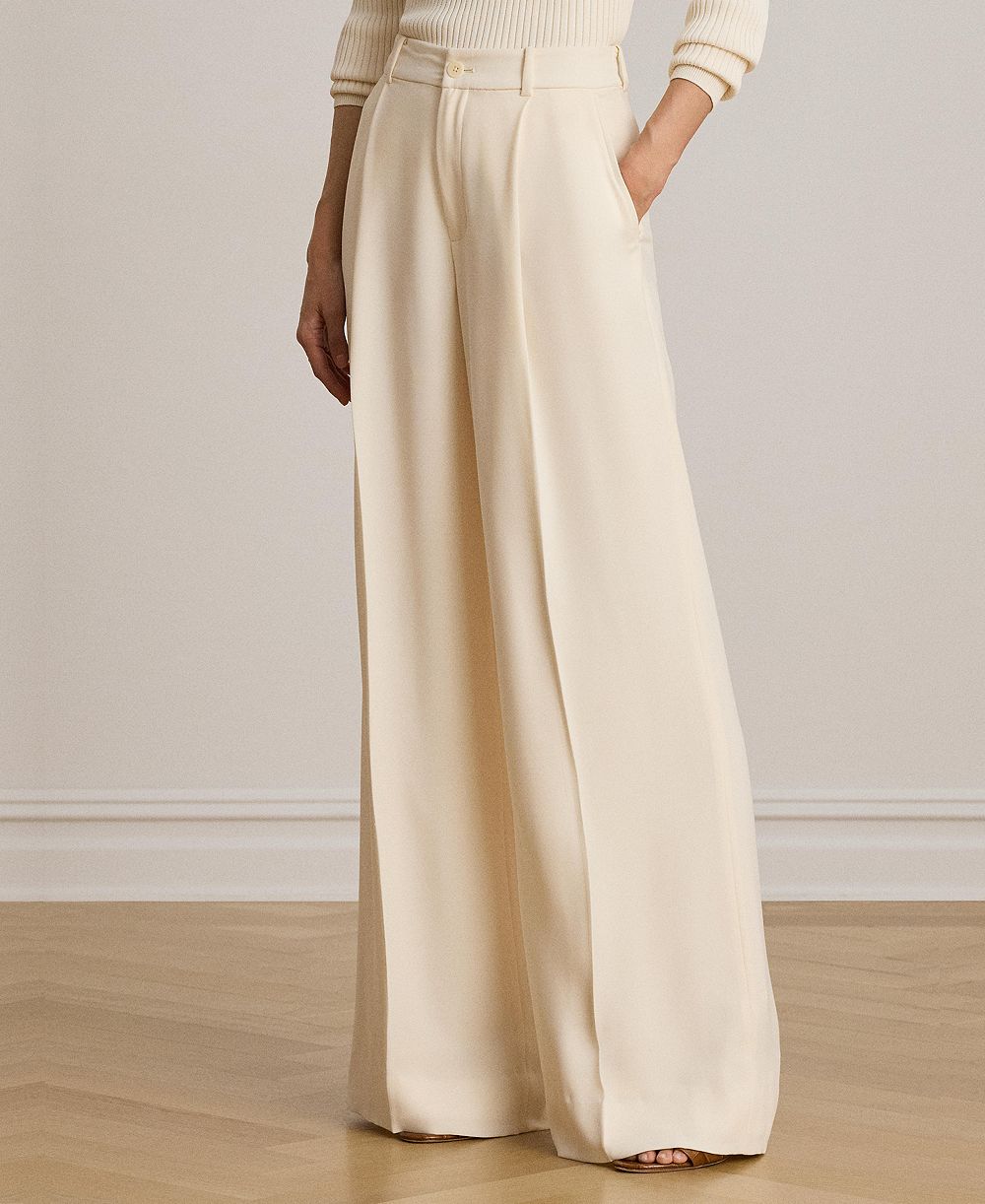 Lauren Ralph Lauren Women's High-Rise Wide-Leg Pants