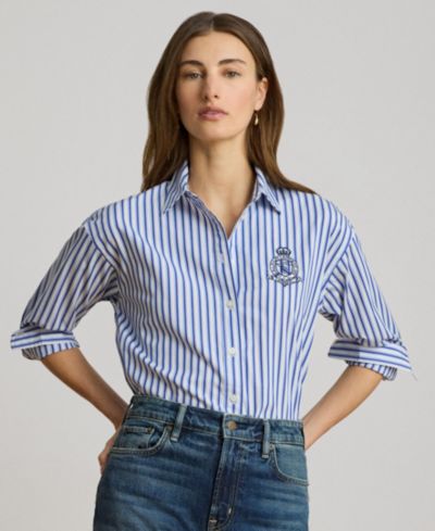 Женская рубашка Lauren Ralph Lauren Striped Long-Sleeve