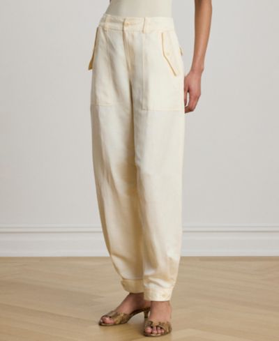 Женские брюки Lauren Ralph Lauren Shantung Barrel Cargo