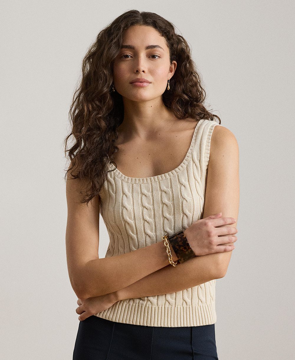 Lauren Ralph Lauren Women's Slim-Fit Sleeveless Sweater