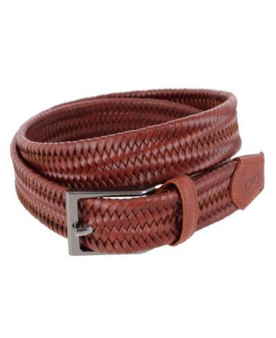 TRAFALGAR Men's Andres Classic Leather Stretch Dress Belt
