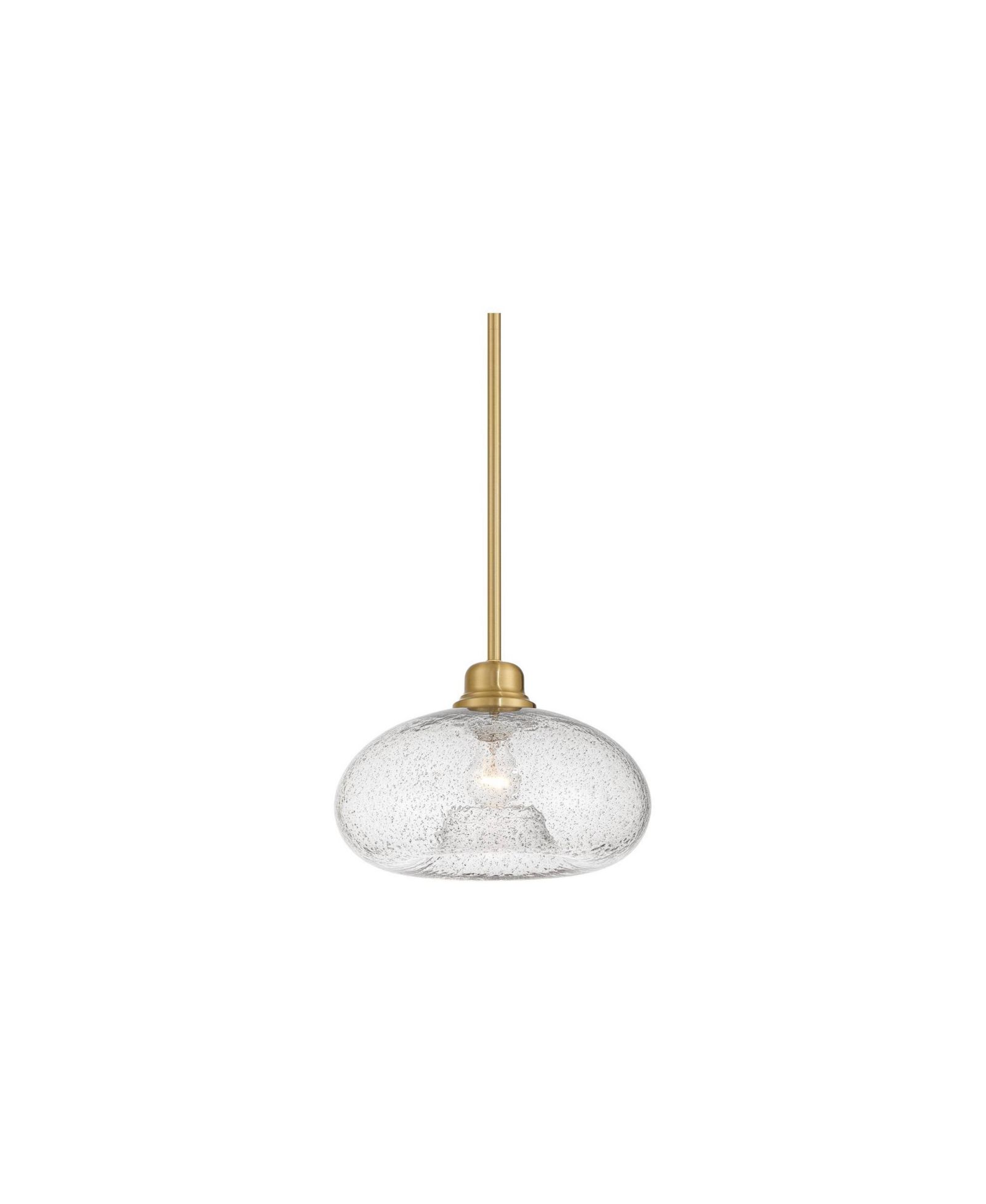 Possini Euro Design  Vacquer  Soft Gold Seeded Glass Mini Pendant Light