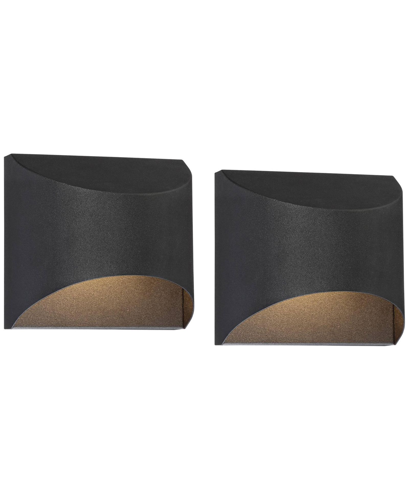 Possini Euro Design Ratner Modern Outdoor Wall Light Fixtures Set of 2 Textured LED Dark Sky Downlight  for Post Exterior