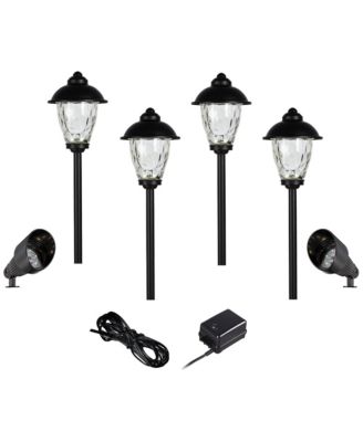 John Timberland  High Traditional Outdoor Complete Landscape Kit with Concord Path Lights and Spots Porch House LED Bulb