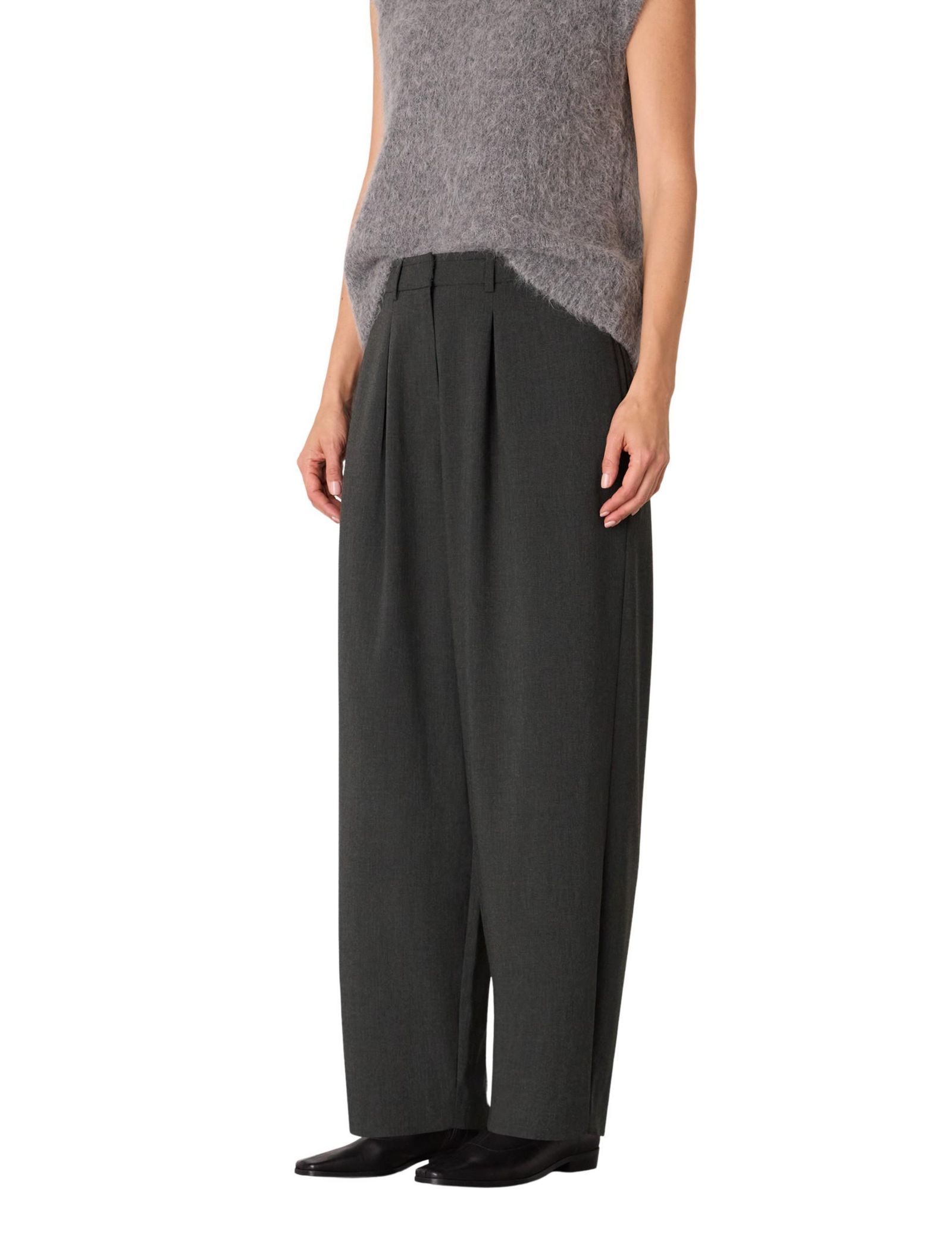 Whistles Women's Wool Blend Barrel Pants