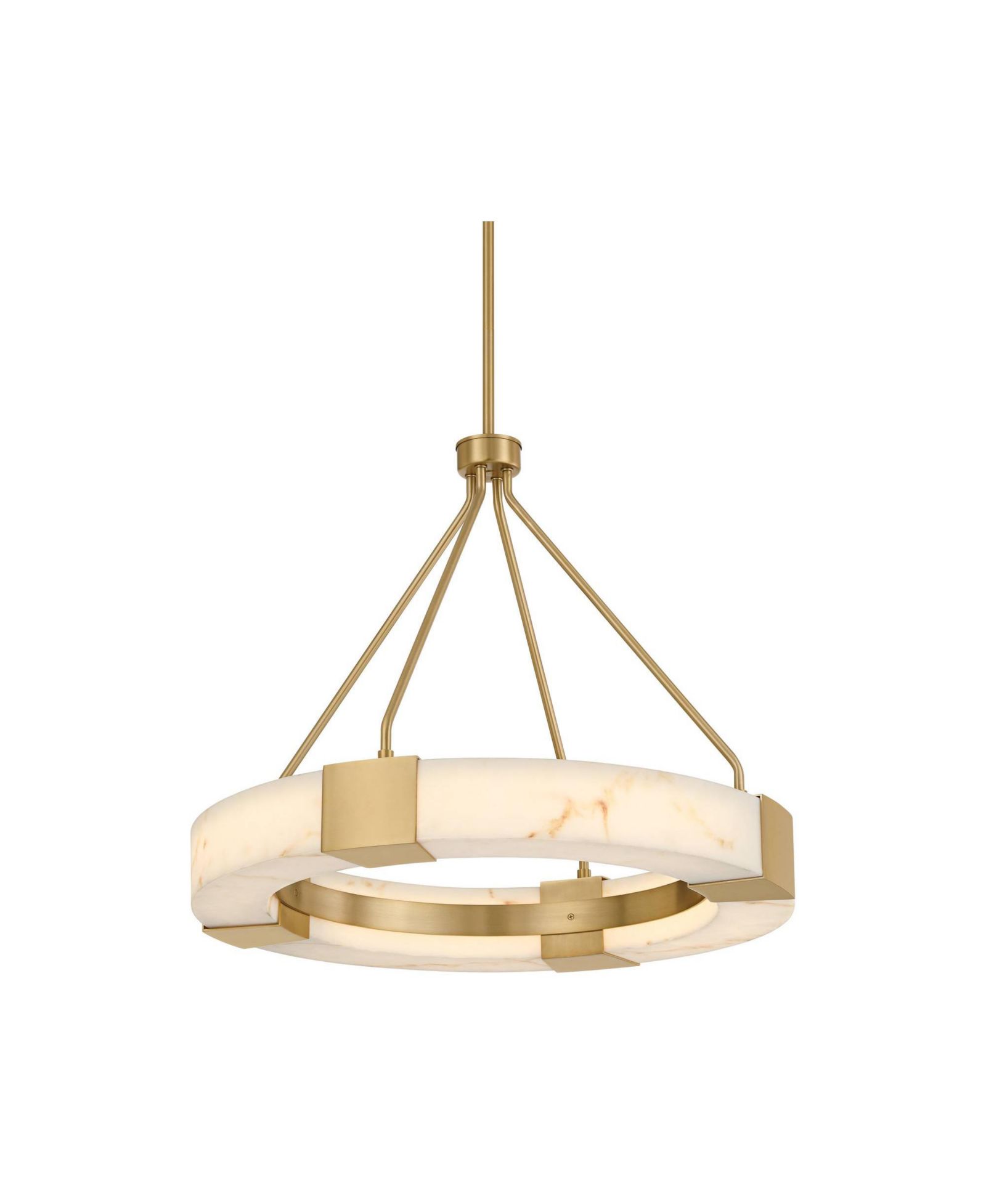 Люстра Possini Euro Design Vana Gold and Faux Alabaster LED Ring