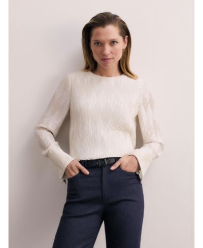 The Fold Women's Ellesmere Plisse Blouse