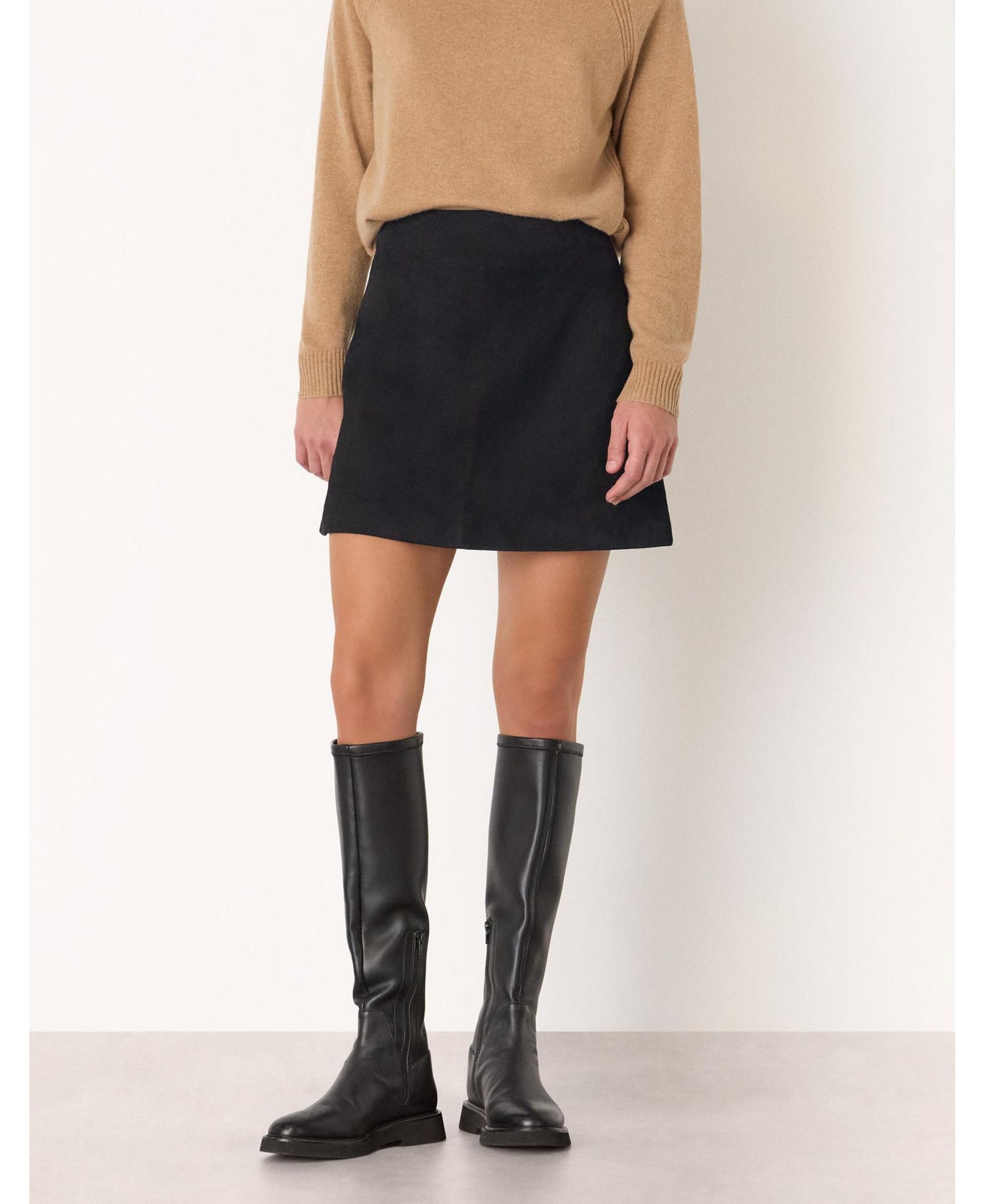 Whistles Women's Suede A Line Skirt