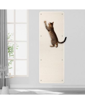 ARONKL Extra Large Thickened Cat Wall Climbing Carpet Scratch Pad with Fixed Nails Furniture Protector