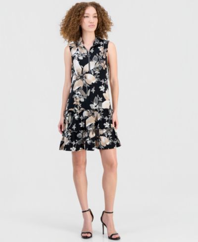 Женское платье Robbie Bee Front-Zip Sleeveless A-Line