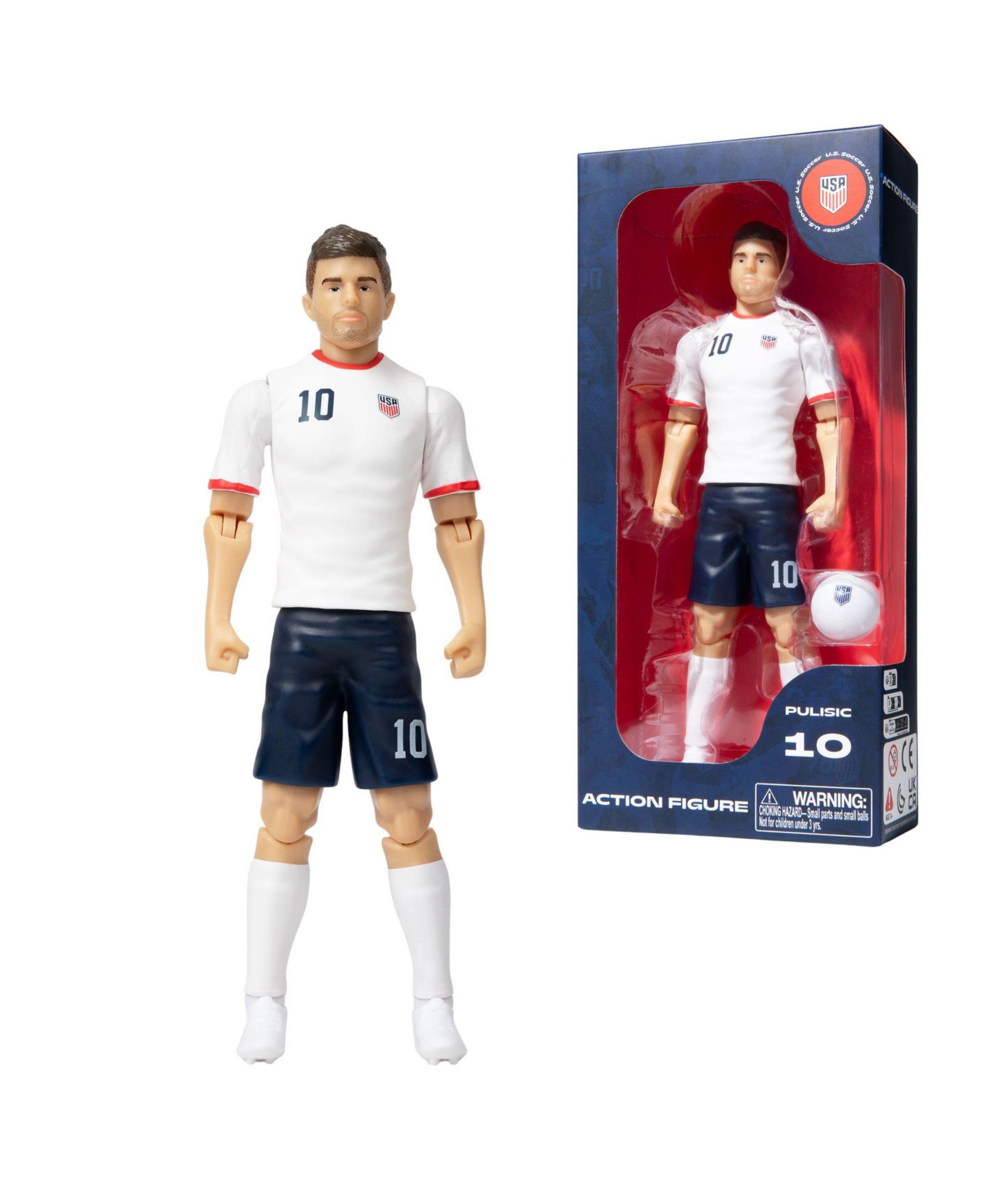 Суставная фигурка Banbo Toys Кристиана Пулиса, сборная США, 8 дюймов, возраст 14+