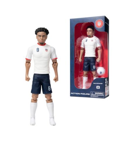 Banbo Toys Officially Licensed USMNT Weston McKennie Articulated 8" Action Figure, 2-Piece Set, 14+ Years