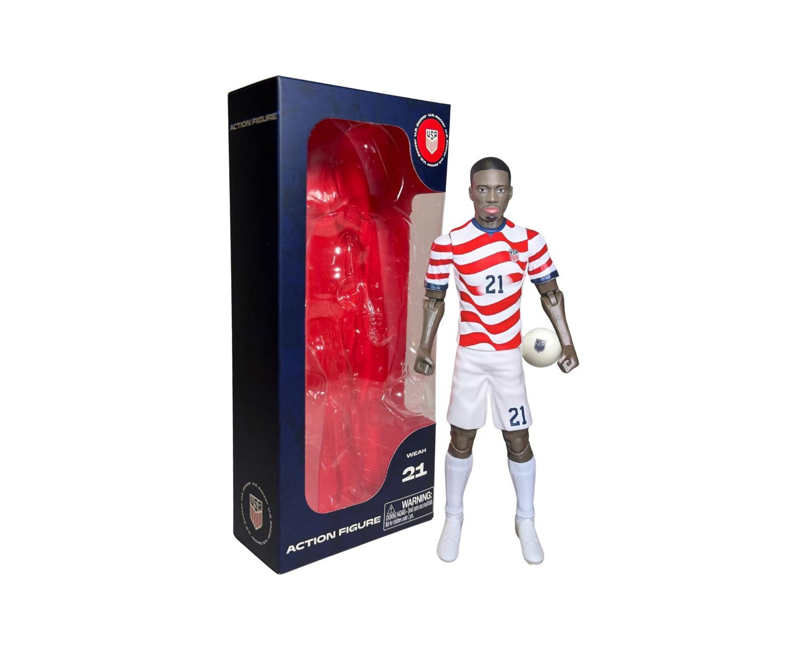 Коллекционная фигурка футболиста Banbo Toys SOCKERS 2026 USMNT Tim Weah