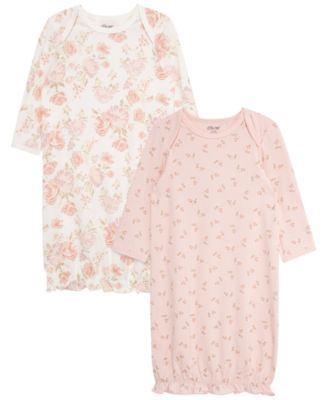 Детские спальные рубашки Little Me Floral, набор 2 шт., длинный рукав