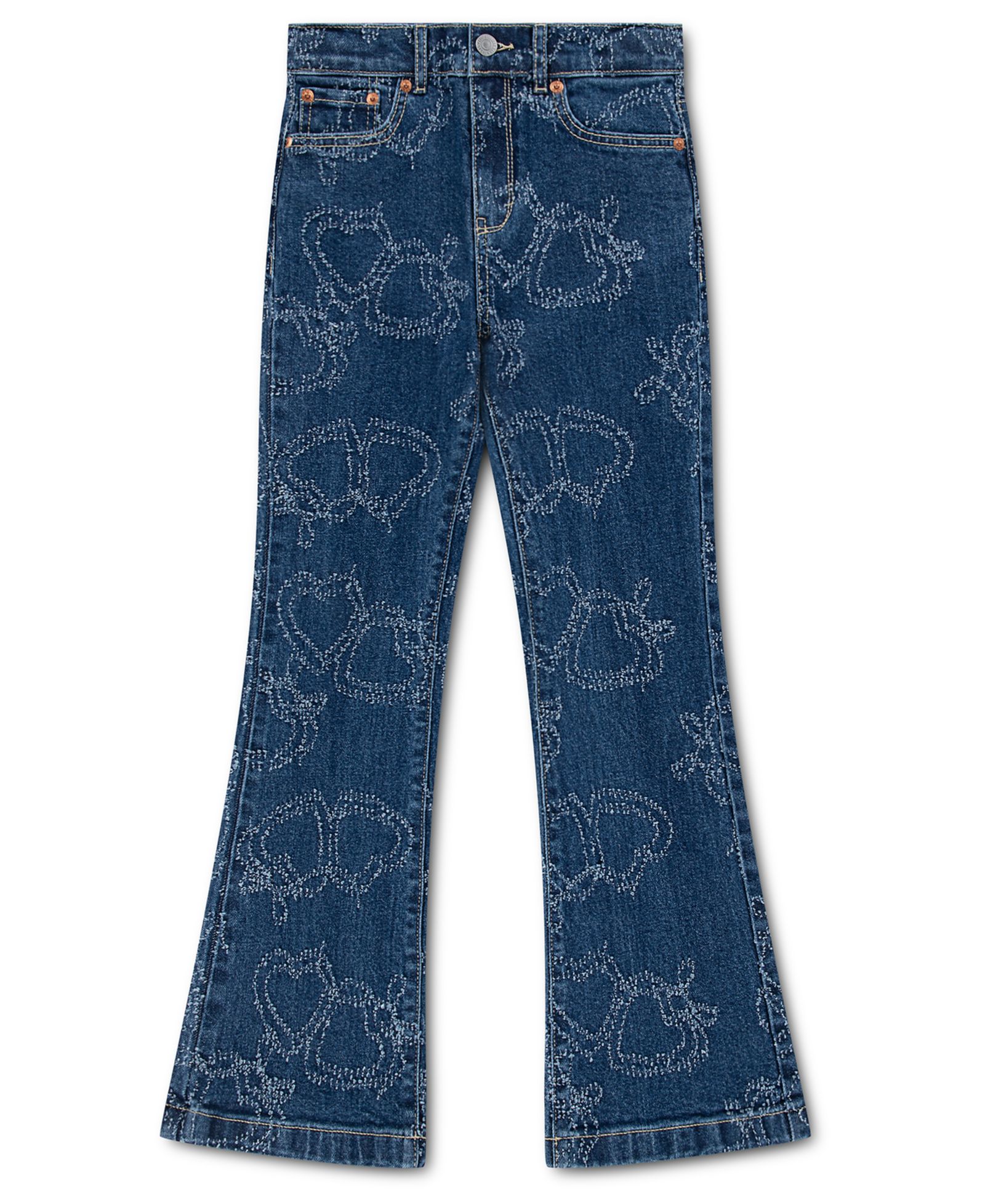 Levi's Девичьи джинсы с высокой посадкой, клеш