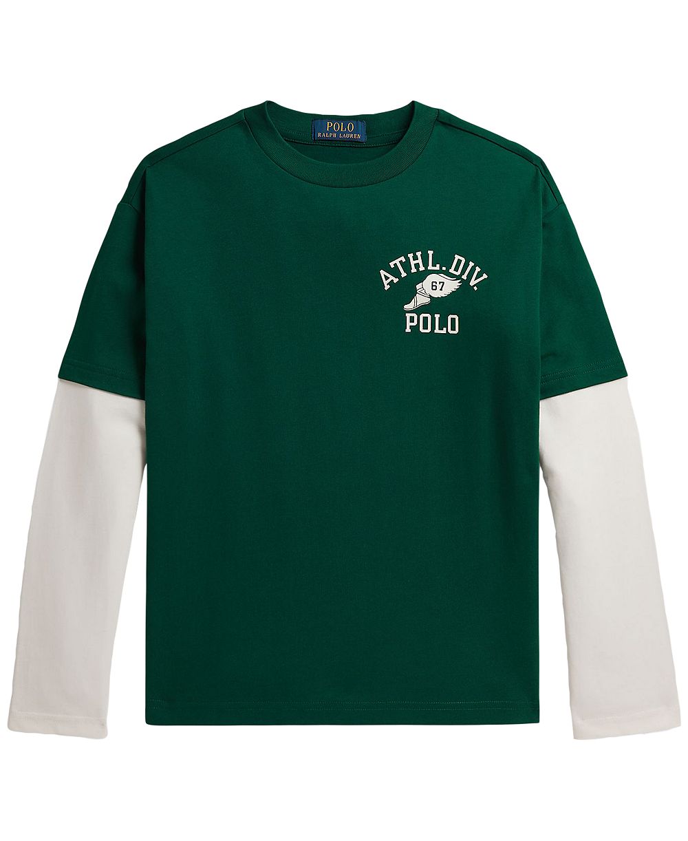 Polo Ralph Lauren Boys' 8-20 Big Fit Cotton Layered Effect T-Shirt