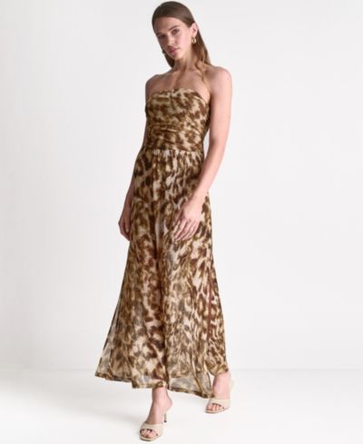 BCBG Women's Strapless Maxi Dress