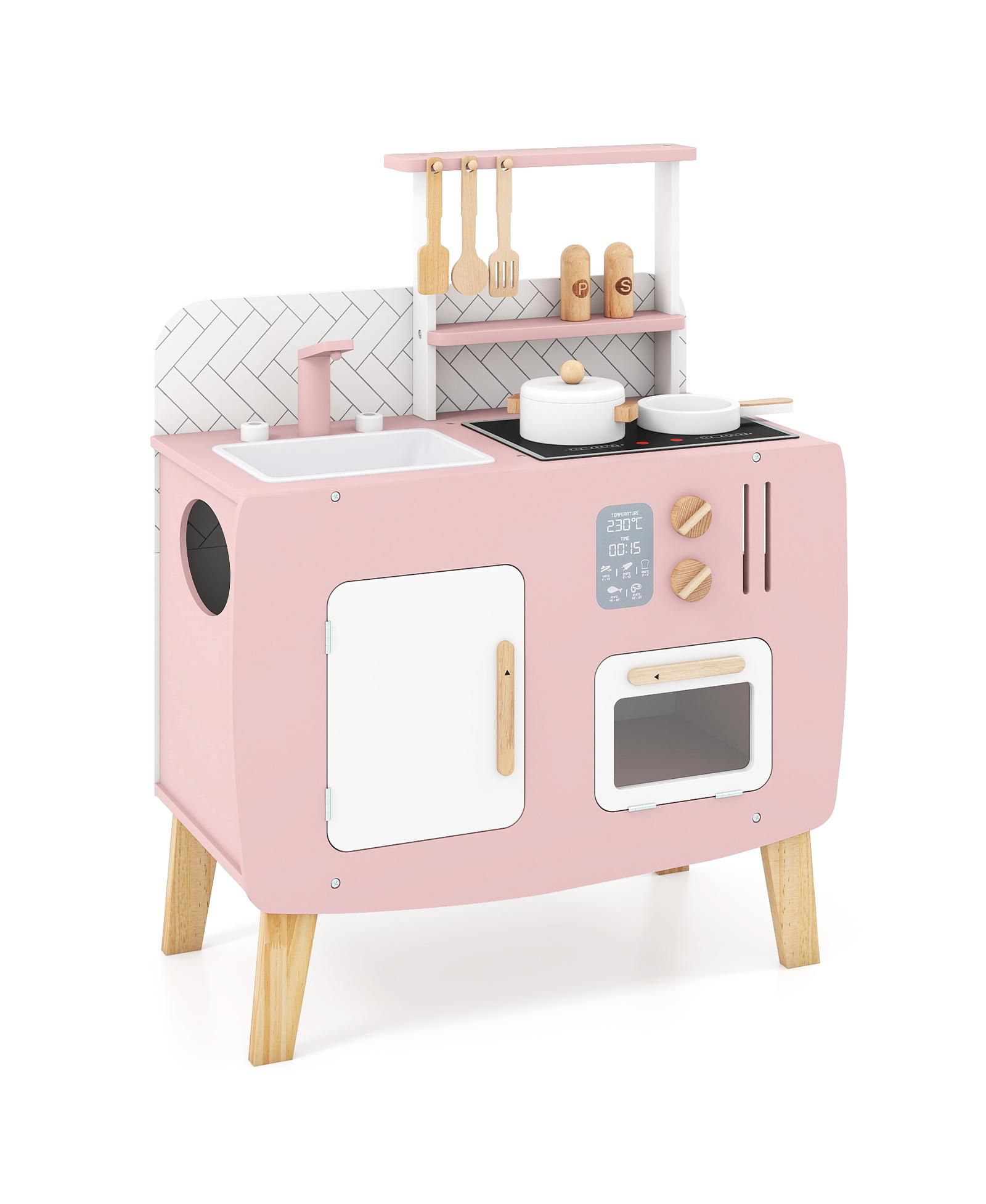 Slickblue Wooden Kitchen Playset, Ages 3+