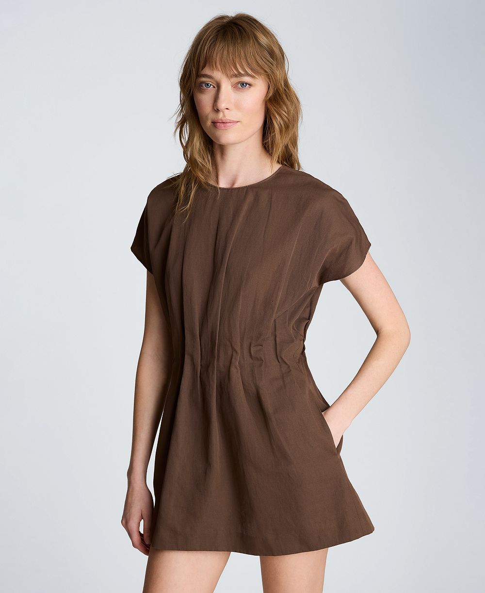 Kenneth Cole мини-платье с круглым вырезом для женщин