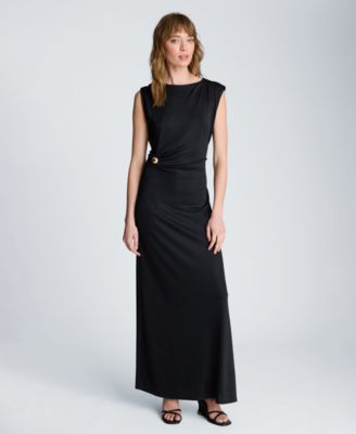 Kenneth Cole Женское макси-платье с драпировкой на талии