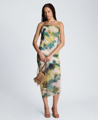 Kenneth Cole Women's Strapless Ruched Dress
