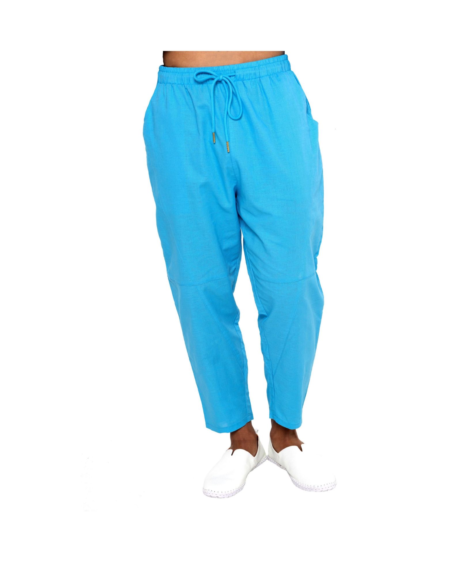 Dai Moda Men's Jin YahYa Linen Drawstring Pant
