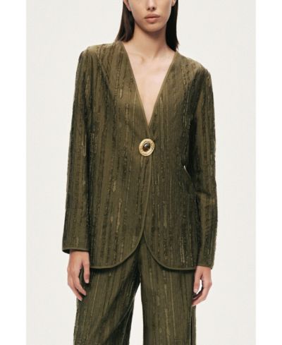 NOCTURNE Women's Textured Tailored Jacket