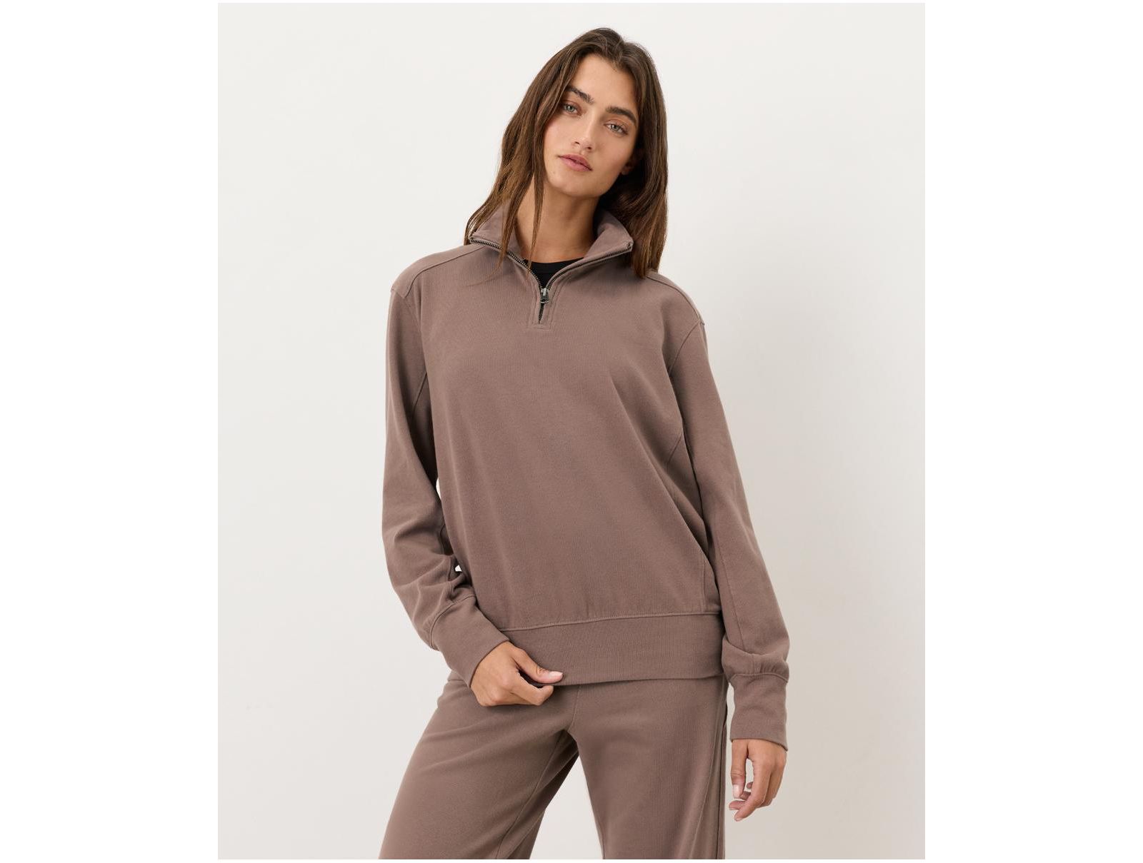 Pact Women's Cloud Knit Quarter Zip Made with Organic Cotton