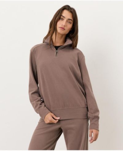 Pact Women's Cloud Knit Quarter Zip Made with Organic Cotton