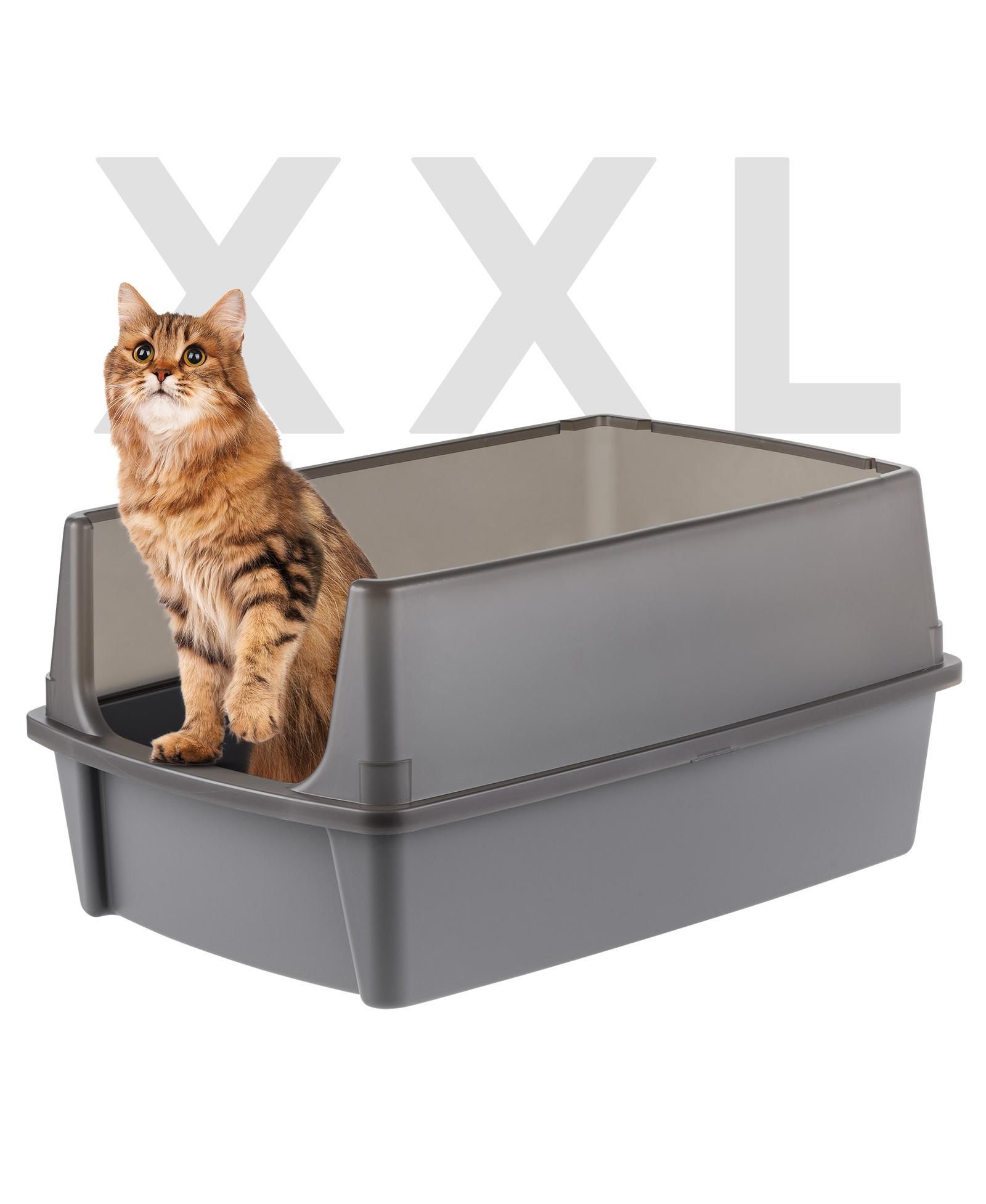 Лоток для кошачьего наполнителя IRIS Extra Large Open Top Gray