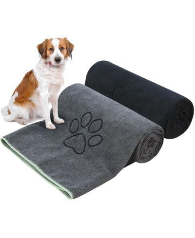 ARONKL Microfiber Pet Drying Towel Super Absorbent for Dogs Cats Ultra Soft Durable Lightweight Warm Cosy