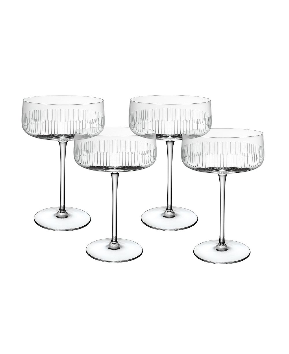 Бокалы для шампанского Villeroy & Boch Afina Crystal Coupe, набор из 4 шт
