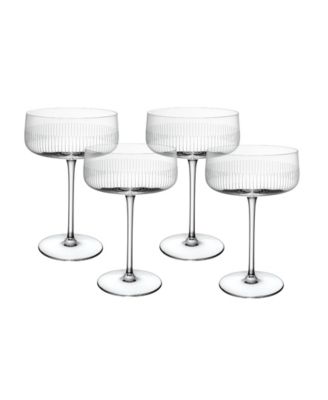 Бокалы для шампанского Villeroy & Boch Afina Crystal Coupe, набор из 4 шт