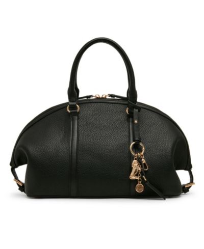 Anne Klein Medium Bowler Charms Satchel Handbag
