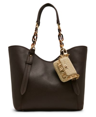 Anne Klein Medium Tortoise Chain Tote Handbag