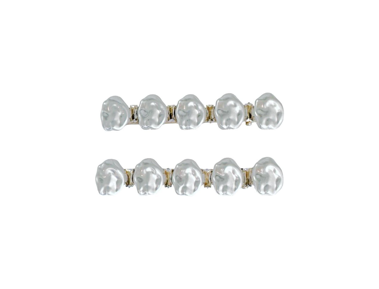 Набор из 2 заколок для волос Headbands of Hope Women's Barrette Hair Clip Set - Pearl White