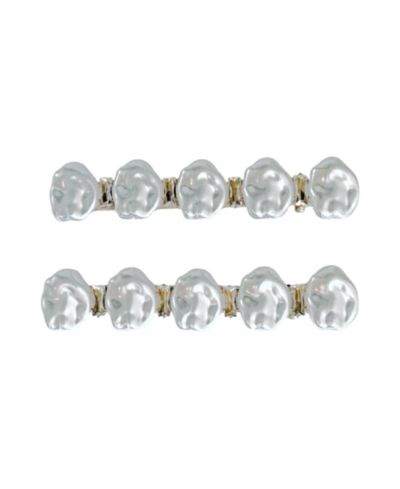Набор из 2 заколок для волос Headbands of Hope Women's Barrette Hair Clip Set - Pearl White