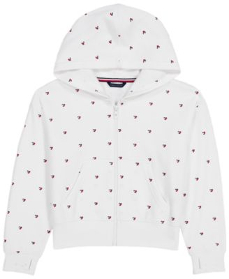 Tommy Hilfiger Girls' 7-16 Star Flag Zip Hoodie