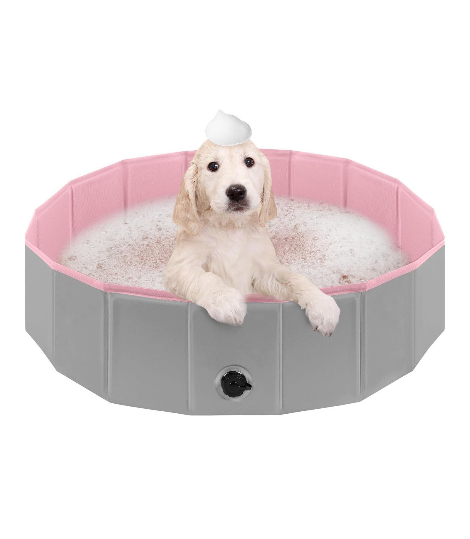 ARONKL Foldable Collapsible Dog Pool with Non Slip Base