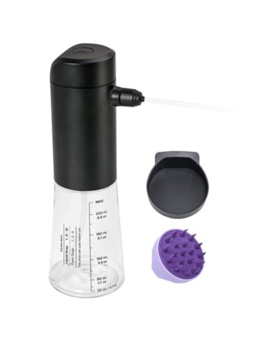 ARONKL Electric Foaming Shampoo Dispenser with Scalp Brush Rechargeable IPX8 MultiPurpose