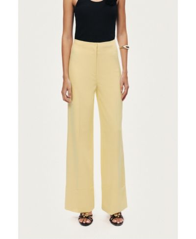 NOCTURNE Women's High-Waist Tailored Wide-Leg Pants