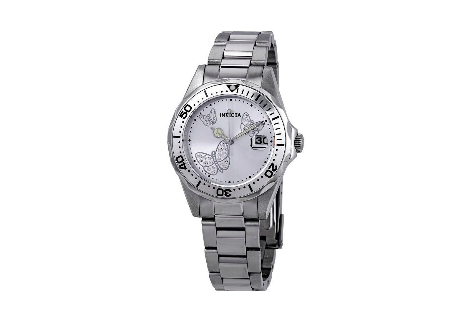 Invicta Men's 12503 Angel Quartz 3 Hand Metallic Dial Watch