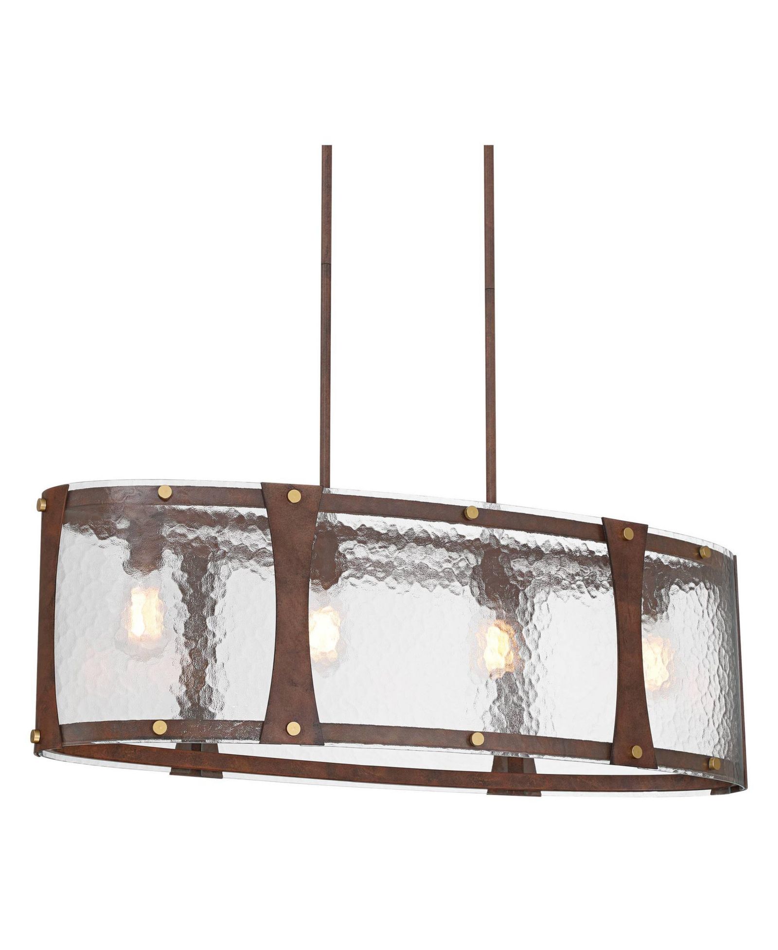 Люстра Franklin Iron Works Fable Wide Rust and Antique Brass 4-Light