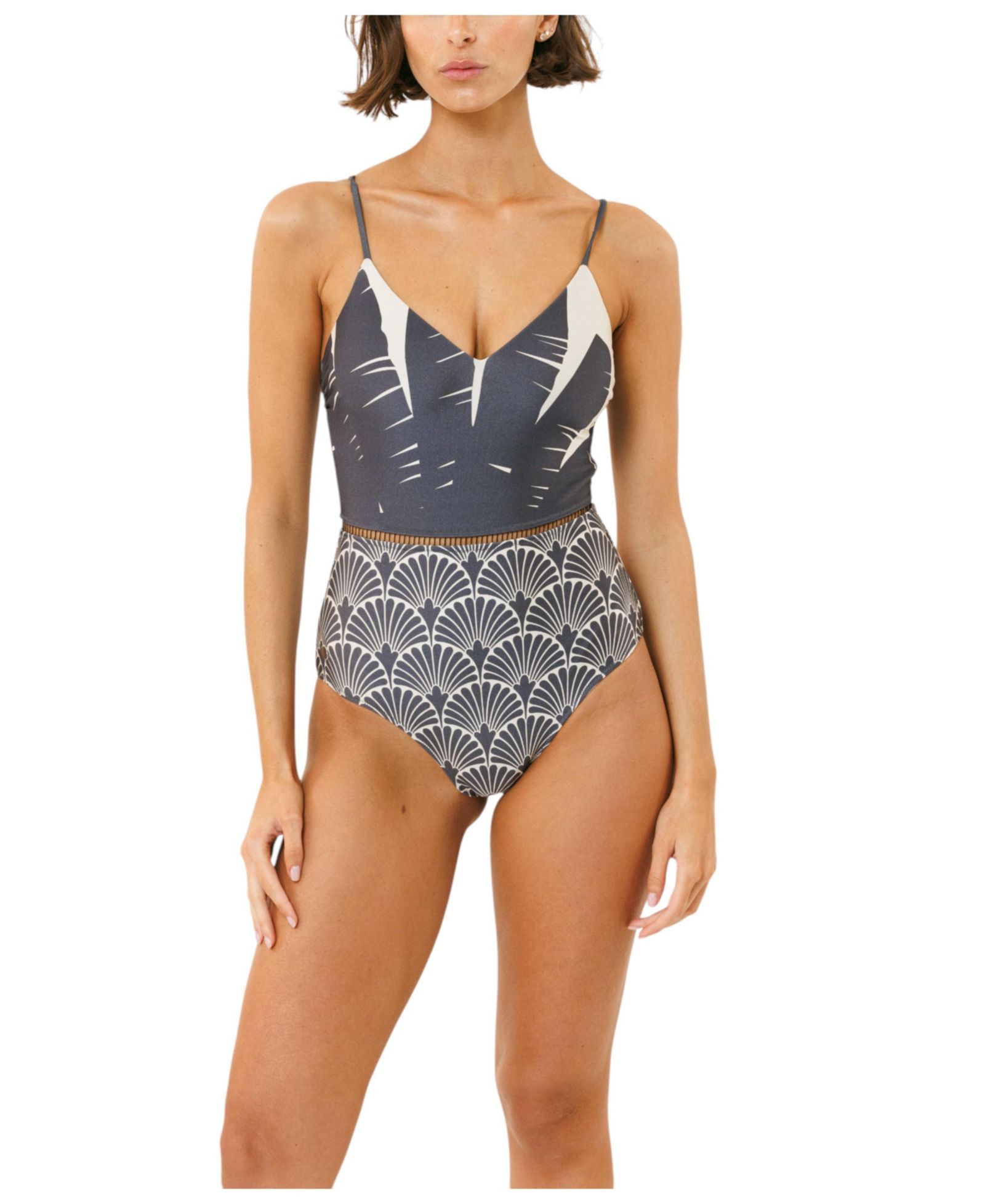 Biliblond Women's Arava Stripes Onepiece Swimsuit