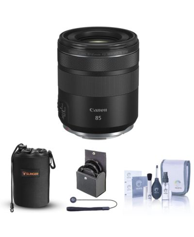 Объектив Canon RF 85mm f/2 Macro IS STM, комплект с фильтром ProOptic 67mm, набором для чистки, чехлом и колпачком