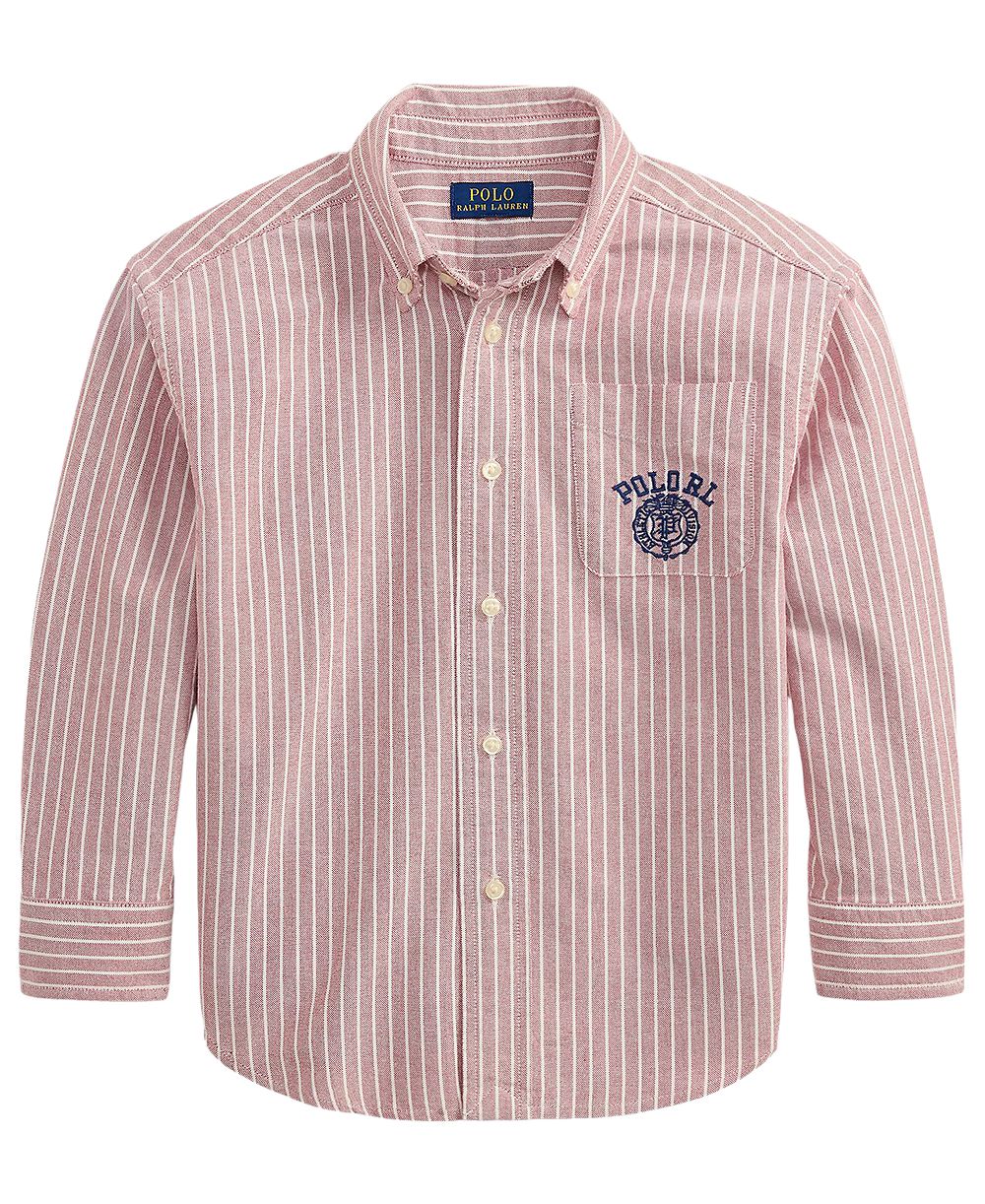Polo Ralph Lauren Детская рубашка Oxford в полоску 2T-7