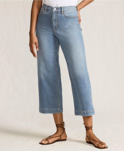 Женские джинсы Lands' End Tall Recover Denim High Rise Wide Leg