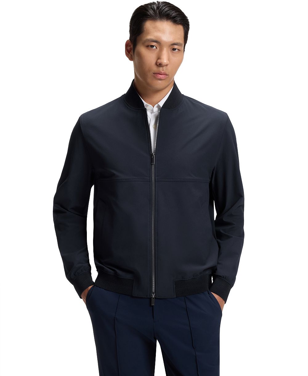 BOSS by Hugo Boss Men's Micro-Patterned Stretch Slim-Fit Jacket