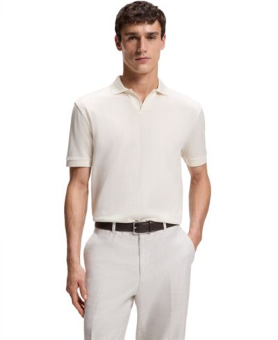 BOSS by Hugo Boss Мужская рубашка поло Regular-Fit из хлопкового жаккарда