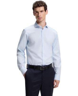 BOSS by Hugo Boss Men’s Structured Cotton Regular-Fit Dress Shirt